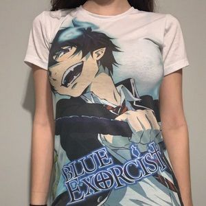 Blue exorcist anime shirt